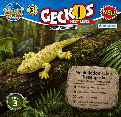 PLANET WOW Geckos Next Level Neukaledonischer Riesengecko Nr. 3 als BIG-Figur