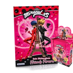 Blue Ocean Miraculous Ladybug Friends Forever Stickeralbum und Display mit 24 Tüten