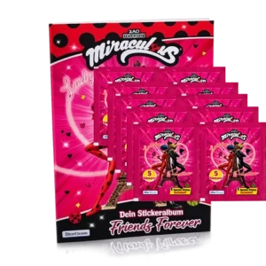 Blue Ocean Miraculous Ladybug Friends Forever Stickeralbum und 10 Stickertüten mit 50 Stickern