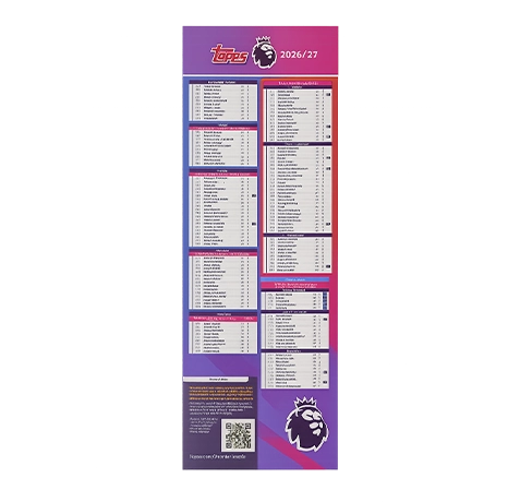 Topps Premier League Flagship 2026/27 Checkliste Seite 2