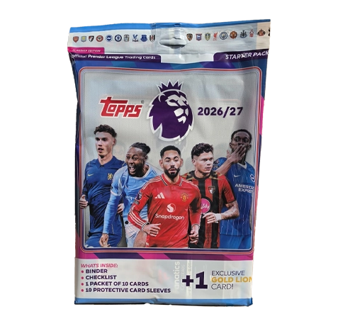 Topps Premier League Flagship Starterpack 2026 mit Sammelmappe und Trading Cards