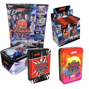 Topps Turbo Attax 2026 Mega Bundle mit Starterpack Display und allen 3 Tins