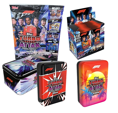 Topps Turbo Attax 2026 Mega Bundle mit Starterpack Display und allen drei Tins
