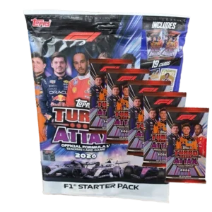 Topps Turbo Attax 2026 Starterpack Bundle mit 5 Boostern und 49 Karten