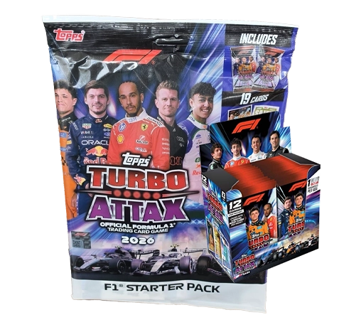 Topps Turbo Attax 2026 Starterpack + Display mit 307 Karten