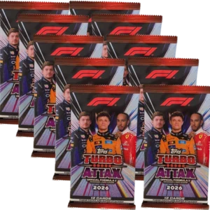 Topps Turbo Attax 2026 10 Booster Bundle mit 60 Trading Cards