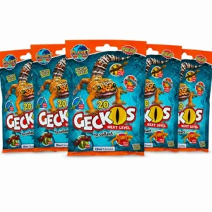 PLANET WOW Geckos Next Level 5er-Set mit fünf Überraschungstüten