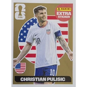 Panini FIFA World Cup 2026 Christian Pulisic Gold Extra Sticker