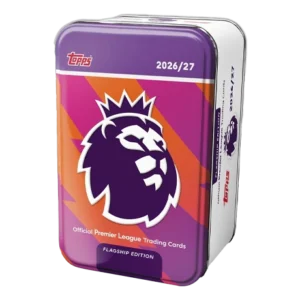 Topps Premier League Flagship Super Tin 1 2026 mit 50 Trading Cards