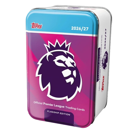 Topps Premier League Flagship Super Tin 3 2026 mit 50 Trading Cards