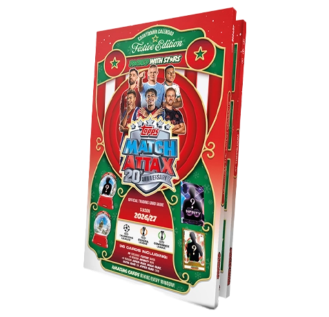 Topps Match Attax Champions League 2026/27 Adventskalender Festive Edition mit 96 Karten