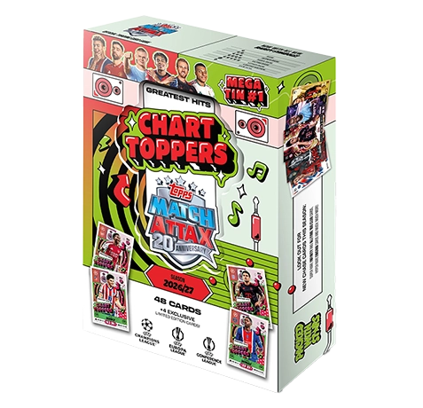 Topps Match Attax Champions League 2026/27 Mega Tin Chart Toppers mit 52 Karten