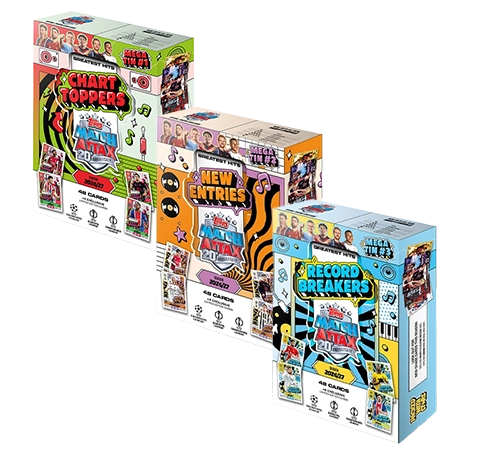 Topps Match Attax Champions League 2026/27 Mega Tins 3er Set Chart Toppers New Entries Record Breakers