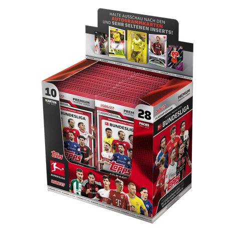 Topps Flagship Bundesliga 2026/27 28er Booster Display – offizielles Produktmotiv