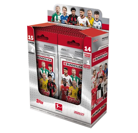 Topps Flagship Bundesliga 2026/27 Power Pack Display – Originalmotiv