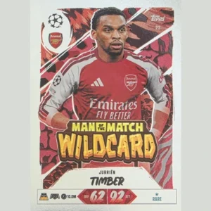 Topps Match Attax Champions League 2026/27 Nr. 23 – Jurriën Timber – Man of the Match Wildcard
