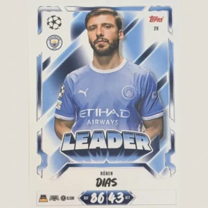 Topps Match Attax Champions League 2026/27 Nr. 29 – Rúben Dias – Leader
