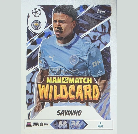 Topps Match Attax 2026/27 Man of the Match Wildcard – Savinho