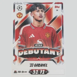 Topps Match Attax Champions League 2026/27 Nr. 54 – JJ Gabriel – Attax Debutant