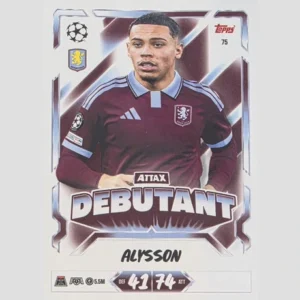 Topps Match Attax Champions League 2026/27 Nr. 75 – Alysson – Attax Debutant