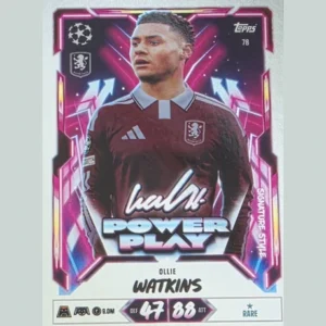 Topps Match Attax Champions League 2026/27 Nr. 78 – Ollie Watkins – Power Play Signature Style