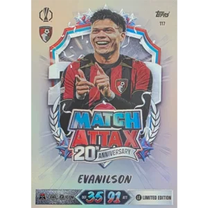 Topps Match Attax Champions League 2026/27 Nr. 117 – Evanilson – 20th Anniversary Limited Edition