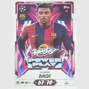 Topps Match Attax Champions League 2026/27 Nr. 132 – Alejandro Balde – Power Play Signature Style