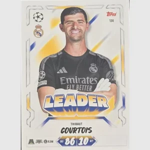 Topps Match Attax Champions League 2026/27 Nr. 136 – Thibaut Courtois – Leader