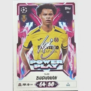 Topps Match Attax Champions League 2026/27 Nr. 168 – Tajon Buchanan – Power Play Signature Style