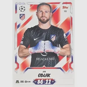 Topps Match Attax Champions League 2026/27 Nr. 172 – Jan Oblak