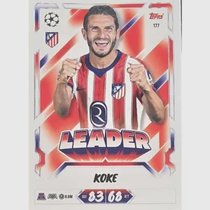 Topps Match Attax Champions League 2026/27 Nr. 177 – Koke – Leader