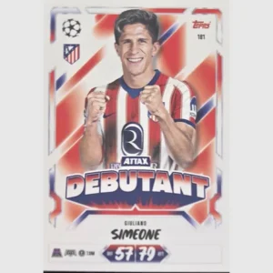 Topps Match Attax Champions League 2026/27 Nr. 181 – Giuliano Simeone – Attax Debutant