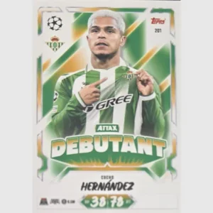 Topps Match Attax Champions League 2026/27 Nr. 201 – Cucho Hernández – Attax Debutant