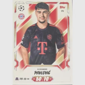 Topps Match Attax Champions League 2026/27 Nr. 215 – Aleksandar Pavlović