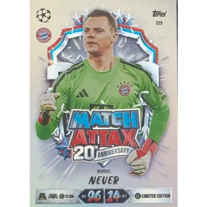 Topps Match Attax Champions League 2026/27 Nr. 225 – Manuel Neuer – 20th Anniversary Limited Edition