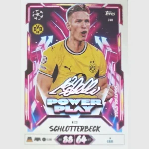 Topps Match Attax Champions League 2026/27 Nr. 240 – Nico Schlotterbeck – Power Play Signature Style