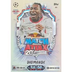 Topps Match Attax Champions League 2026/27 Nr. 261 – Yan Diomande – 20th Anniversary Limited Edition
