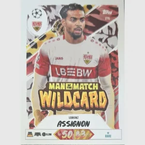 Topps Match Attax Champions League 2026/27 Nr. 275 – Lorenz Assignon – Man of the Match Wildcard