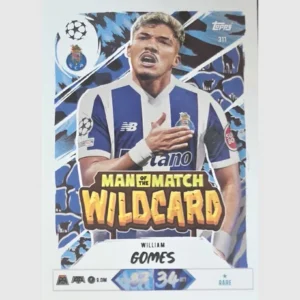 Topps Match Attax Champions League 2026/27 Nr. 311 – William Gomes – Man of the Match Wildcard