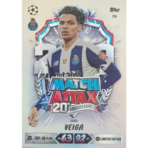 Topps Match Attax Champions League 2026/27 Nr. 315 – Gabri Veiga – 20th Anniversary Limited Edition