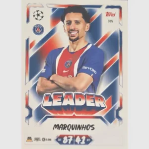 Topps Match Attax Champions League 2026/27 Nr. 335 – Marquinhos – Leader