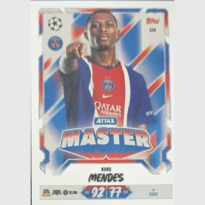 Topps Match Attax Champions League 2026/27 Nr. 338 – Nuno Mendes – Attax Master