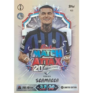 Topps Match Attax Champions League 2026/27 Nr. 423 – Gianluca Scamacca – 20th Anniversary Limited Edition