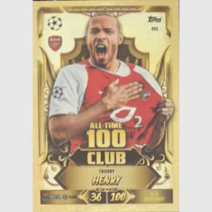 Topps Match Attax Champions League 2026/27 Nr. 485 – Thierry Henry – All-Time 100 Club