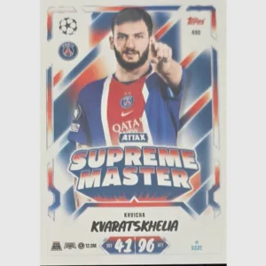 Topps Match Attax Champions League 2026/27 Nr. 490 – Khvicha Kvaratskhelia – Attax Supreme Master