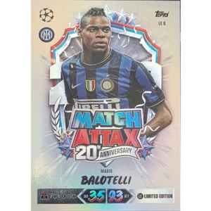 Topps Match Attax Champions League 2026/27 LE6 – Mario Balotelli – 20th Anniversary Limited Edition