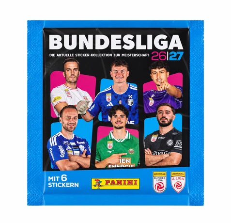 Panini Admiral Bundesliga Österreich 2026/27 Stickertüte | 6 Sticker