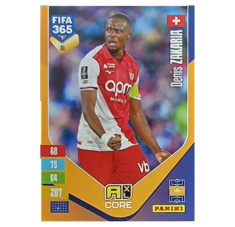 Denis Zakaria – Panini FIFA 365 Adrenalyn XL 2027 Nr. 31