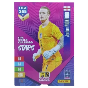 Panini FIFA 365 Adrenalyn XL 2027 Nr. 156 – Jordan Pickford – FIFA World Cup 2026 Stars