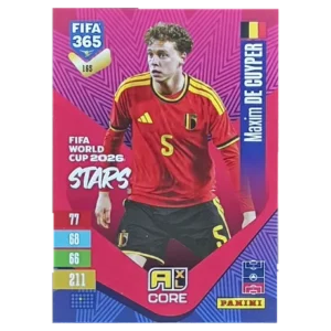 Panini FIFA 365 Adrenalyn XL 2027 Nr. 165 – Maxim De Cuyper – FIFA World Cup 2026 Stars